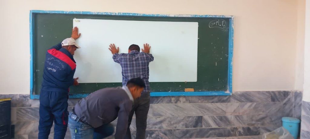 آموزش نصب تخته وایت برد