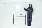 پایه تخته وایت برد شیشه ای چرخدارسترگ پاد کروم - Image 3